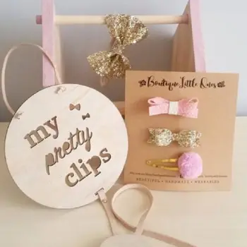 

Baby Hair Clip Hanger Organizer Wall Hanging Decoration Hair Bow Holder For Girls Home Decor Baby Gifts