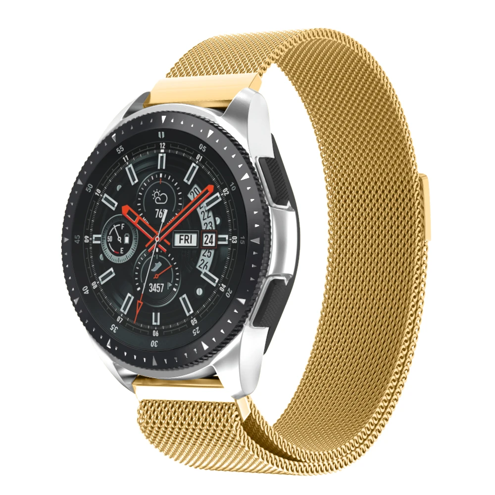 Нержавеющая сталь Миланская петля ремешок для samsung gear Sport S2 S3 Galaxy 42 мм 46 мм ремешок для часов металлический браслет 20 мм 22 мм ширина