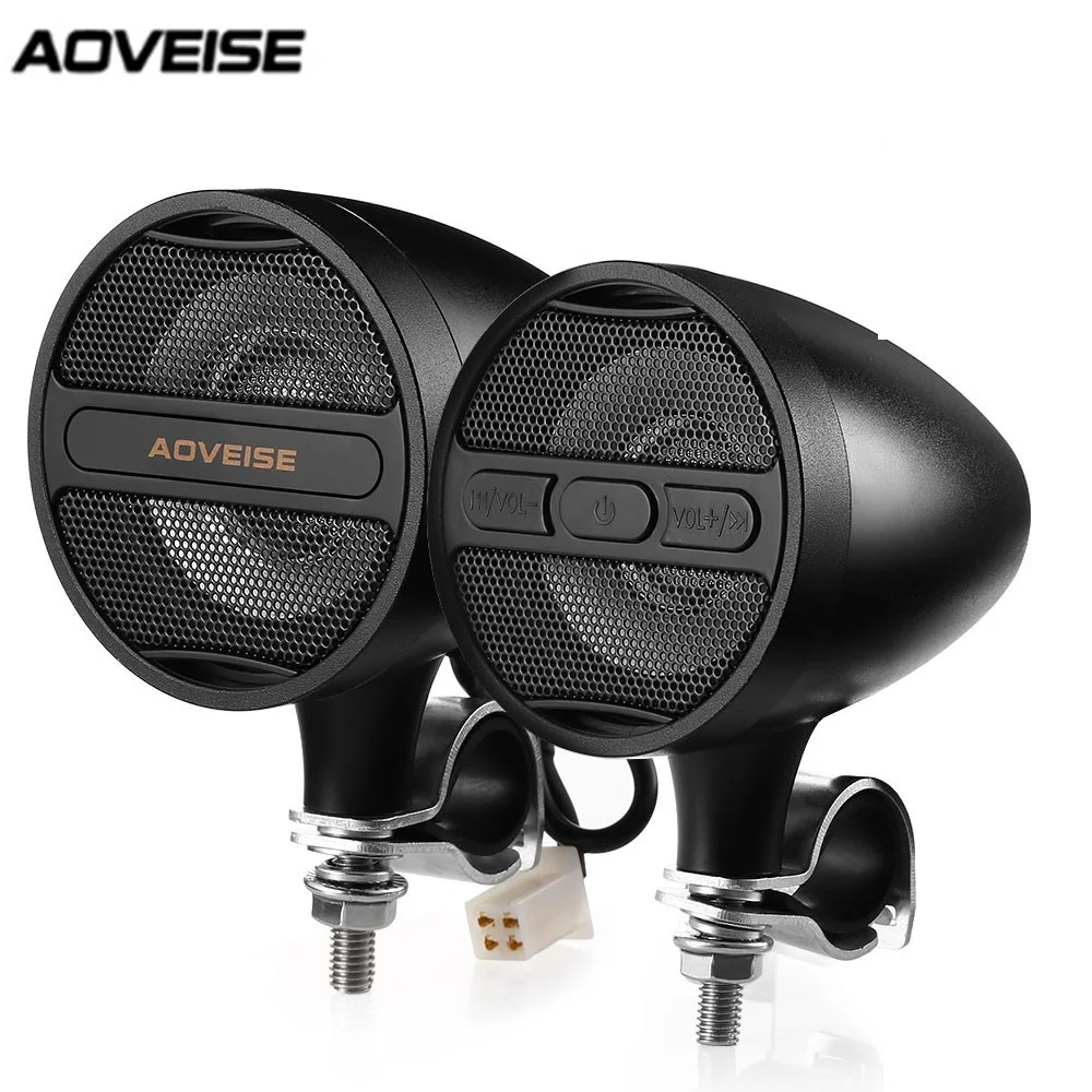 AOVEISE MT473 12V мотоцикл MP3 аудио плеер Bluetooth колонки с радиотюнер FM Водонепроницаемый
