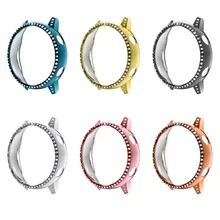 PC Protective Case for Samsung Galaxy Watch Active Anti-Scratch HD Full Screen Protection Watch Cover with Zirconum Drill