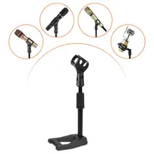 Folding Karaoke KTV Microphone Stand Holder Laptop Desktop Mic Support Bracket