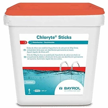 

BAYROL Cloro no estabilizado Chloryte Sticks 4,5 kg sin isocianurico