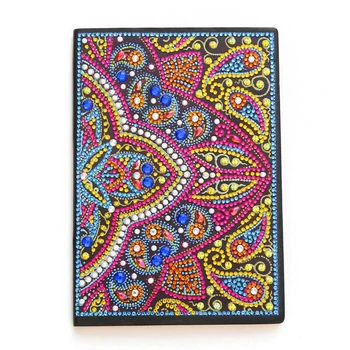 

Embroidery Rhinestone DIY Writing A5 Notebook Drawing Fashion Blank 50 Pages School Practical Stationery Office Diamond Painting