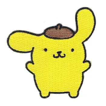 

3'' Kitty Pom Pom Puri Cartoon Iron On Embroidered Applique Patch