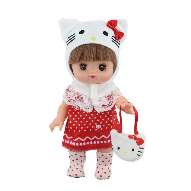 Прекрасный полосатый комбинезон для 25 см Mellchan Baby Doll Одежда Аксессуары