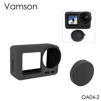 

Vamson for DJI Osmo Action Camera accessories Cover Lens Cap Silicone Shell Frame Cage Protective shell Housing Case OA04