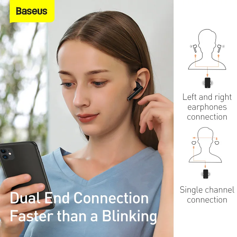 Baseus W05 TWS Earbuds Wireless Charging Bluetooth