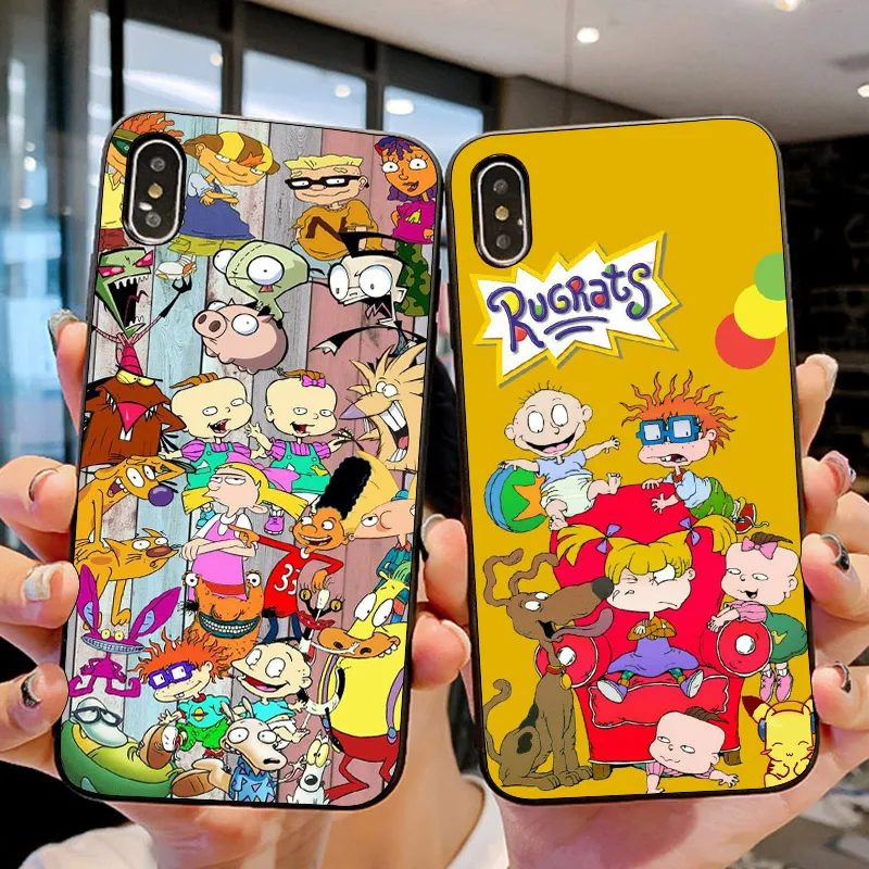 

Cartoon Rugrats Cover Case for iPhone 5 5S SE 6 6S 7 8 Plus 10 X XS Max XR Samsung Galaxy Note 8 9 S8 S9 Plus Child Gift
