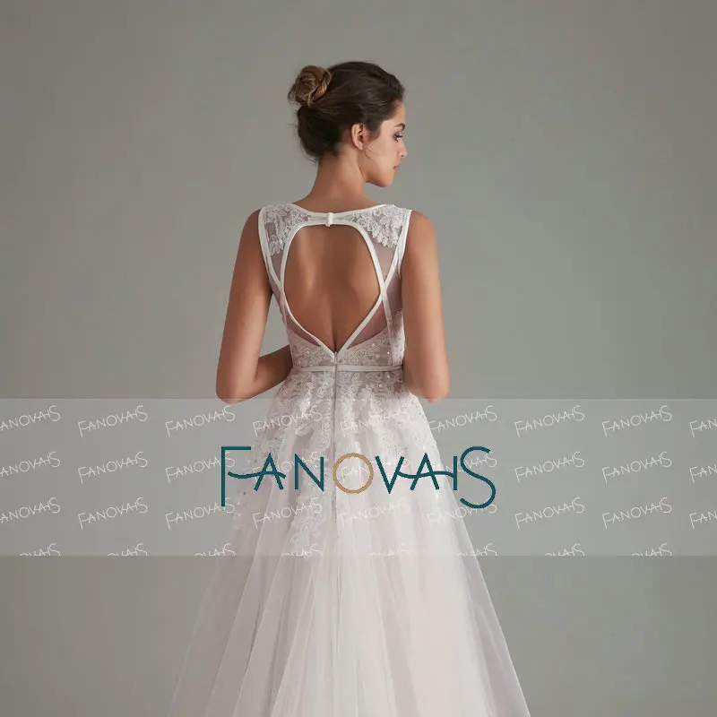 Элегантное свадебное платье, v-образный вырез, без рукавов, открытая спина, бохо, платье невесты, длинное, vestido de noiva robe de mariee, кружевное свадебное платье