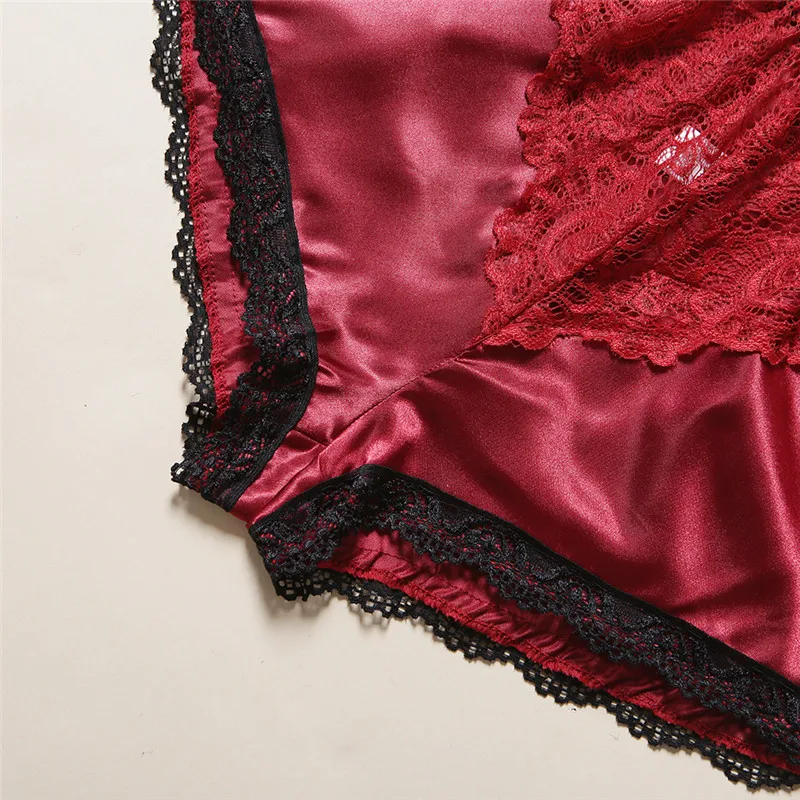 Европейский женский красный комплект нижнего белья модный сексуальный кружевной Глубокий V комплект нижнего белья пуш-ап ультра-тонкие полупрозрачные бюстгальтеры с бантом и брюки из двух частей