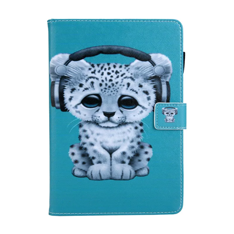 " чехол для планшета Fire HD 7 Amazon Kindle чехол милые собака и кошка слон мультфильм печатных мягкий чехол-бумажник - Цвет: As picture