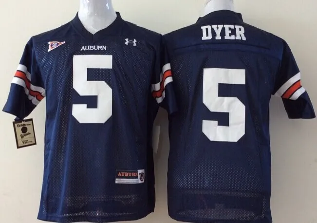 Коричневый Stitiched, Auburn Tigers, Bo Jackson, Cameron Newton, Nick Marshall, DYER, Pat Sullivan, Lutzenkirchen Jersey - Цвет: Коричневый