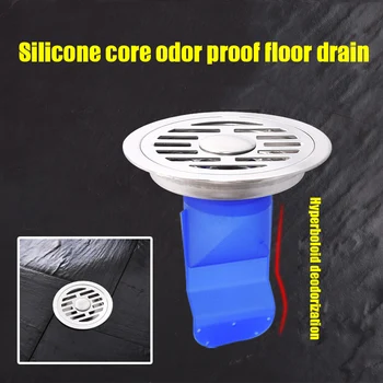 

Bathroom Kitchen Smell-proof Floor Drain Core Strainer Set Sink Strainer Stopper Tool Set FP8