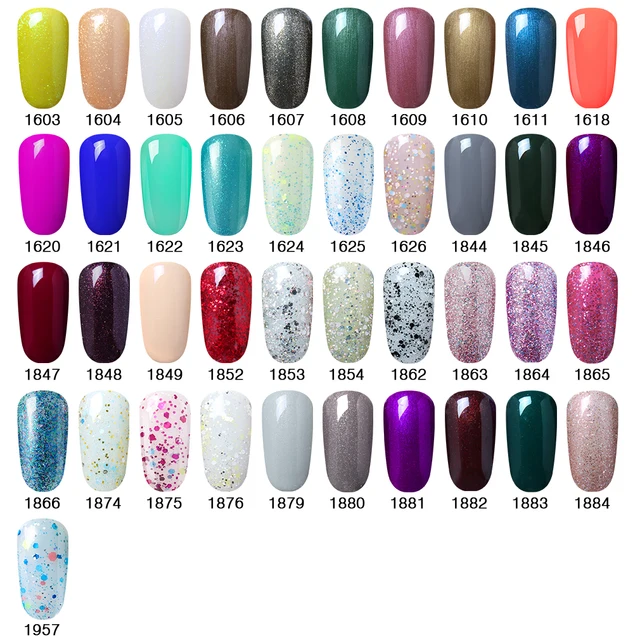 Elite99 60ML Color Gel Polish Soak Off UV LED Nail Varnish Primer Gel Polish Salon Manicure Nails Art UV Led Gel Polish Base Top