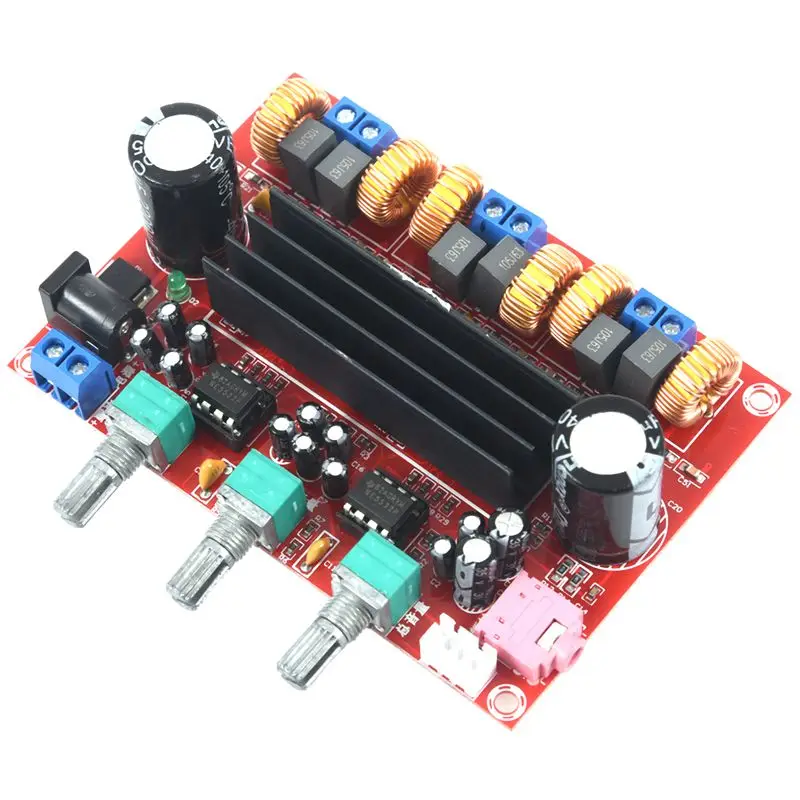 DC12-24V TPA3116D2 2,1 канальный цифровой сабвуфер усилитель мощности плата+ чехол