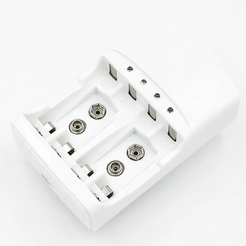 OOTDTY 4 слота быстрая Батарея Зарядное устройство для AA AAA 9V Ni-Cd-плеер комплект аккумуляторов US/EU