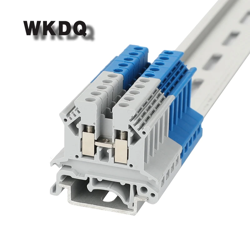 

Din Rail Terminal Block Universal Panel Mount UK 2.5B Screw Electronic Terminal Strips Contactor Conductor 10pcs