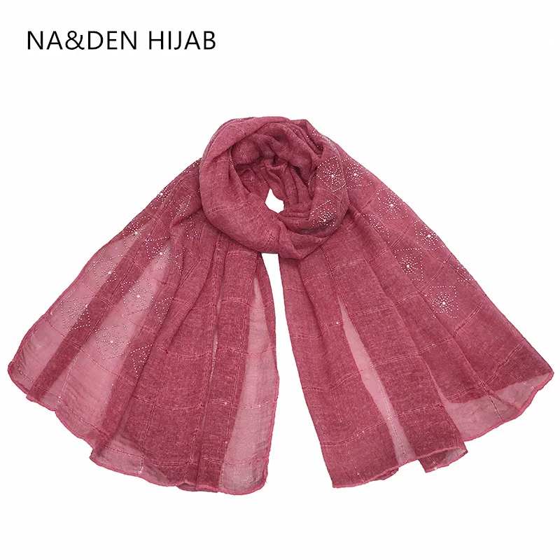 

1PCS NEW beads Muslim wrap hijab scarf fancy pearl viscose scarf winter warm woman scarves pashmina bandana elegant muffler