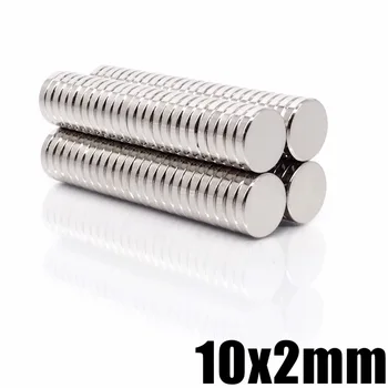 

10/20/50/100/200/500pcs 10x2 mm Super Powerful Strong Bulk Round NdFeB Neodymium Disc Magnets Dia N35 Rare Earth Magnet 10*2