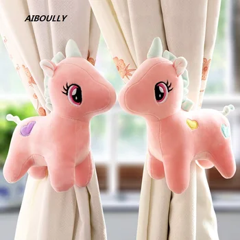 

1 Pair Unicorn Pattern Window Curtain Hook Bedroom Buckle Hangers Belt Tieback Buckle Kids Gift Curtain Decorative Accessories