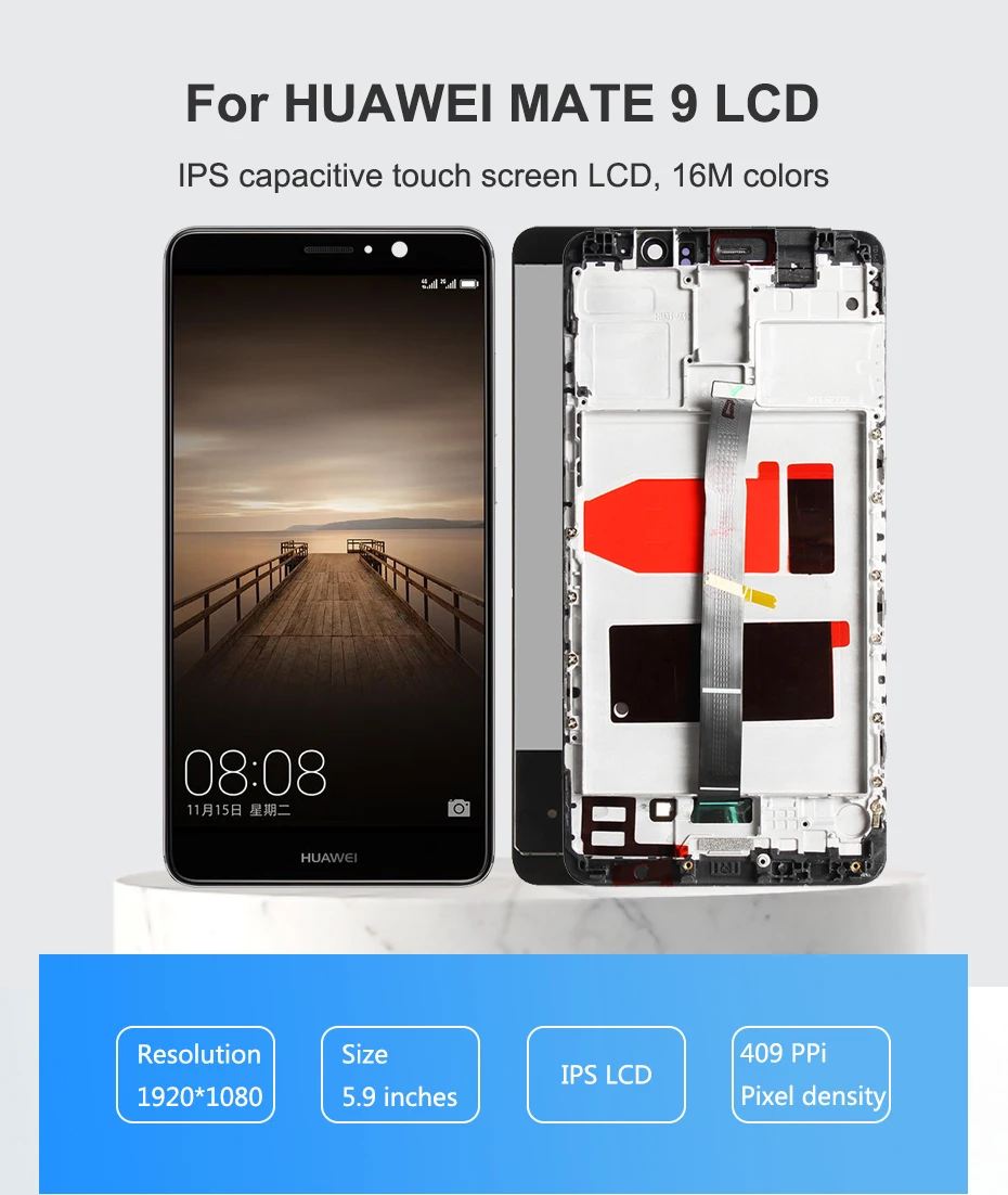 5.9'' Original Huawei Mate 9 LCD 