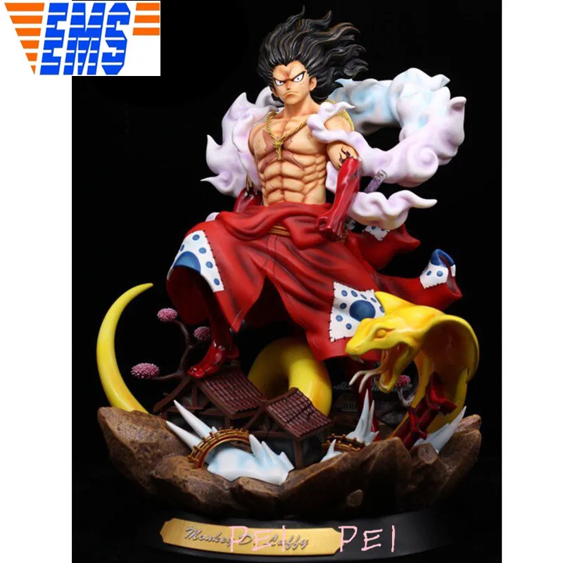 

Anime Statue ONE PIECE Straw Hat Pirates Monkey D Luffy Kazunokuni Full-Length Portrait GK Action Figure Collectible Model Toy