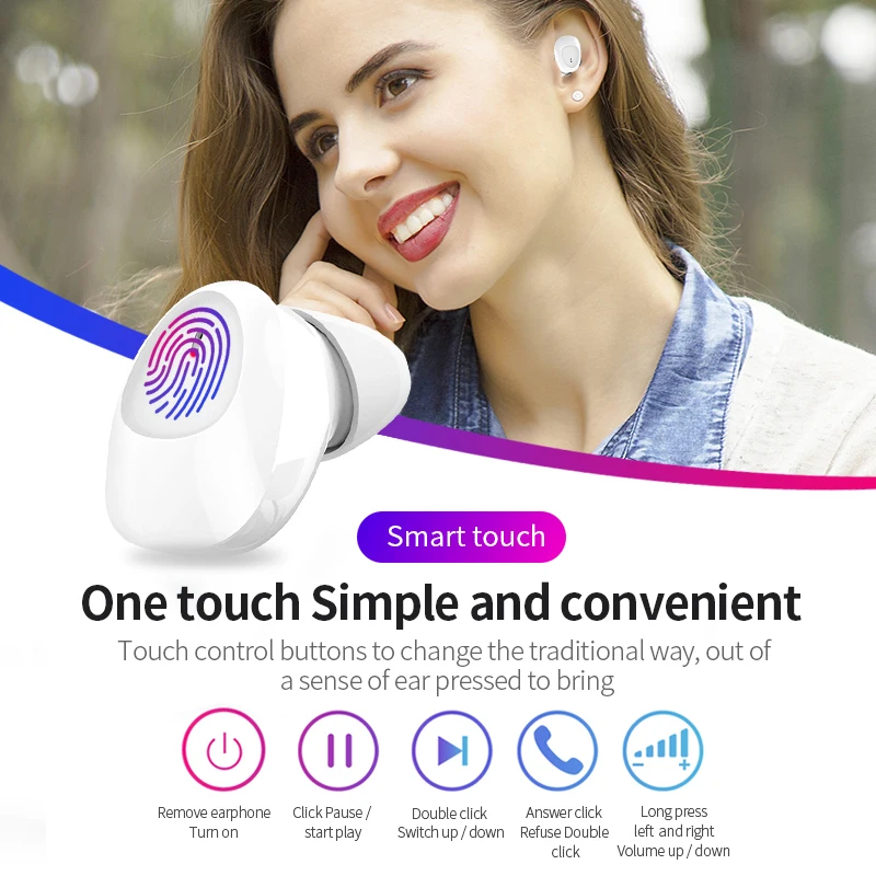 Ossky C1 True TWS Bluetooth 5,0 наушники для телефона беспроводные Bluetooth наушники сенсорные HD стерео гарнитура для геймера
