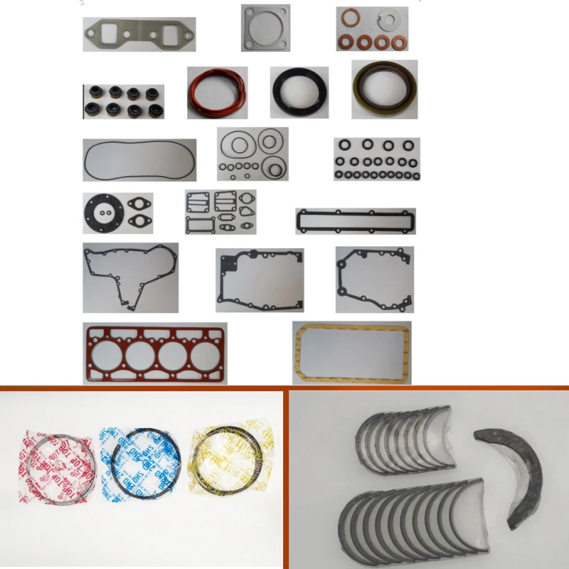 

engine complete overhaul full gasket set kit main crankshaft connecting bearing piston ring for Komatsu engine: 4d94