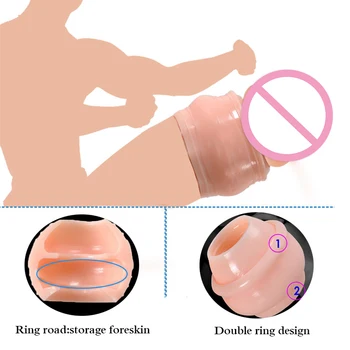 3PCS Multifunction Foreskin Correction Penis Rings Delay Ejaculation Male Chastity Device Screw Shape Cock Ring Sex Toys For Men 2