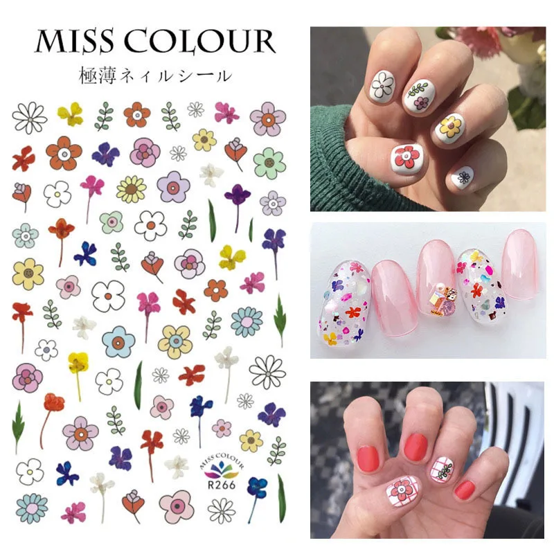 Mix 30PCS Flowers Series Nail Art Water Transfer Printing Stickers Fruit / Star /Animal Pattern Nail Stickers DIY Nail Decoratio