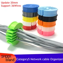 36 otworów Cat5 Network Organizer do kabli zarządzanie kablem grzebień Router szafka sieciowa maszyna pokój dla kabla kategorii 5 tanie tanio DEBROGLIE Złącza Zdjęcie Cable comb