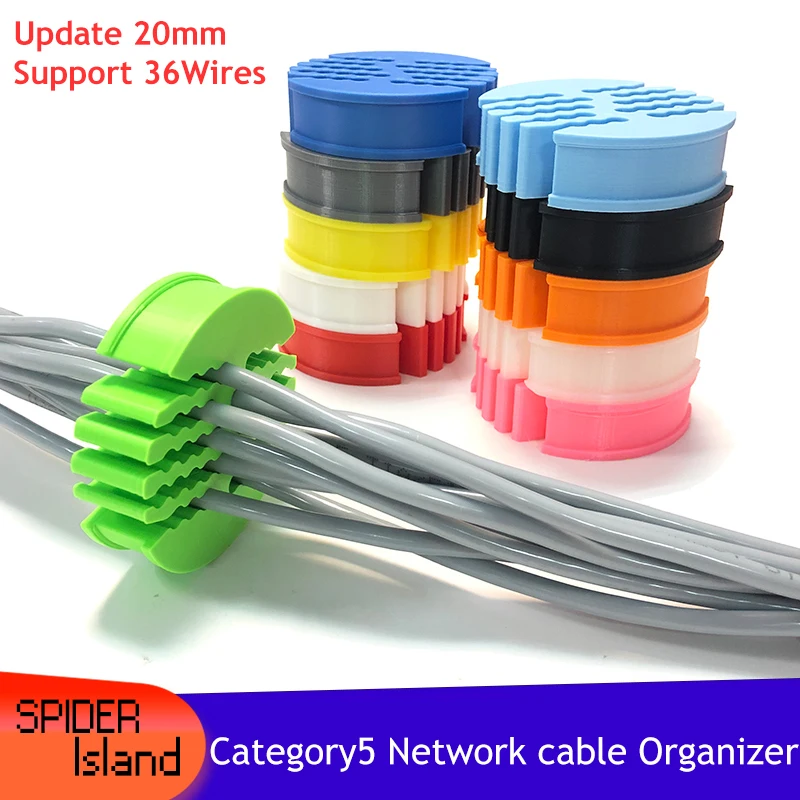 36holes Cat5 Network Cable Organizer Management Cable Comb Router