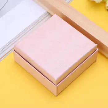 

4 4 Pcs/Set Jewelry Box Packing Gifts Necklace Ring Earrings Bracelet Slot Storage Floral Square Boxes Case Organizer Fashion