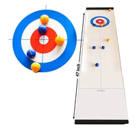 Sport Training Indoor Compact Table Top Board Curling Game For Adult&Kids 1