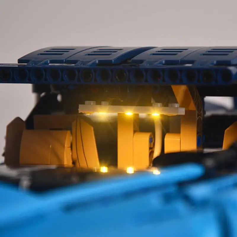 Skup DIY Luminous montowane klocki zestaw oświetlenia led dla LEGO 42083 seria techniczna zabawkowe samochody wyścigowe klocki dostaw