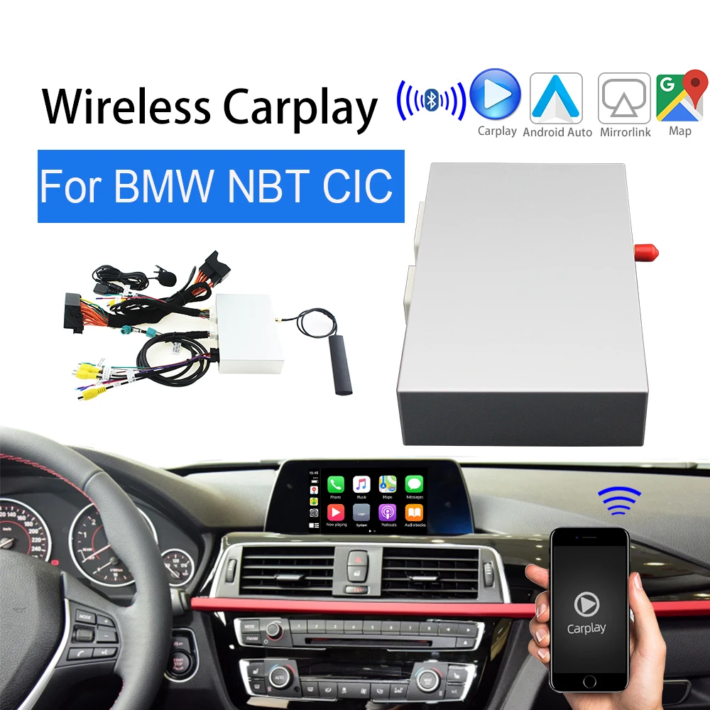 7-For BMW F30 Apple Carplay CIC NBT MMI System Support Android Auto Interface MuItimedia Back up camera Wireless Car play