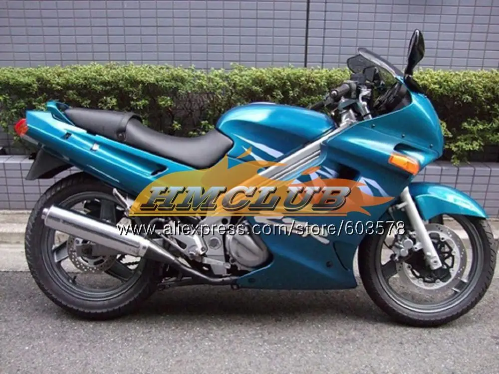 Корпус для KAWASAKI ZZR-250 90 91 92 93 94 99 1990 103CL. 44 ZZR 250 90-99 ZZR250 1991 1992 1993 1994 1999 глянцевый красный обтекатель - Цвет: No. 7 Cyan