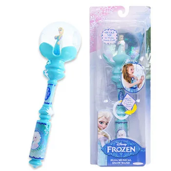 

Disney Frozen Elsa Princess Magic Stick Crystal Ball With Music Drifting Snow Magic Wand For Girl Cosplay Props X4669