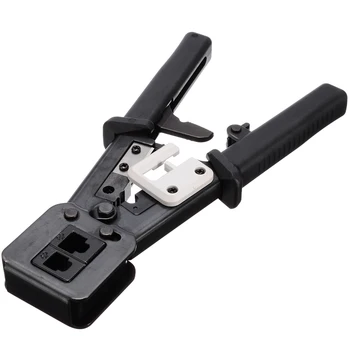

Practical Crimping Tool Cat5e Cat6 Cable Crimping Tool Network Pliers Tools Multifunction Cable Pliers Through RJ11/12 EZ-RJ45