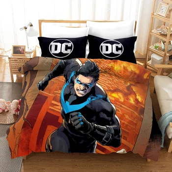 

3D Printing Marvel Iron Man Thor Captain America The-Avengers Duvet Cover Sets Bedding Set kids Pillowcase Bedclothes Bed Line