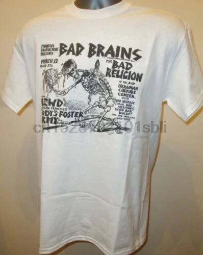 Bad Brains жесткий панк плакат с изображением скелета футболка религия JFA W018 рок