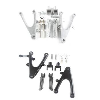 

1 Set Motorcycle Front Passenger Foot Pegs Footrest Bracket For Yamaha YZF R1 2004 2005 2006 Motor Accessories Aluminum