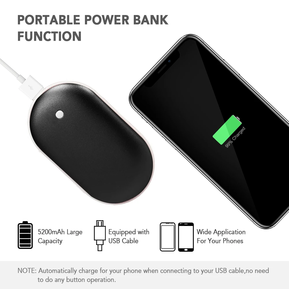 Мини карманный нагреватель для дома, теплый продукт, милый USB Перезаряжаемый СВЕТОДИОДНЫЙ Электрический зимний подогреватель для рук и путешествий