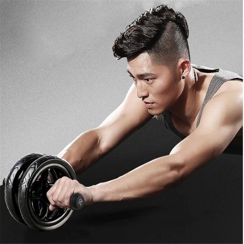 New Keep Fit Wheels No Noise Abdominal Wheel Ab Roller With Mat For Exercise Muscle Hip Trainer Fitness Equipment | Спорт и