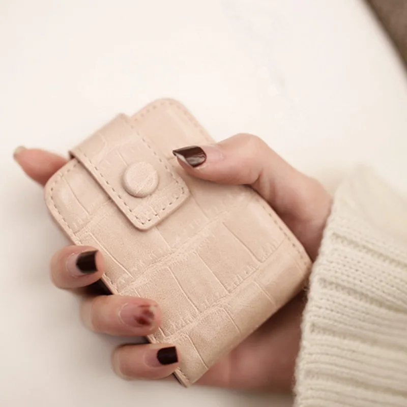 

Women PU Leather Cosmetic Bag With Mirror Makeup Bag 2019 New Travel Pouch Portable Beauty Case Small Storage Cases Bags