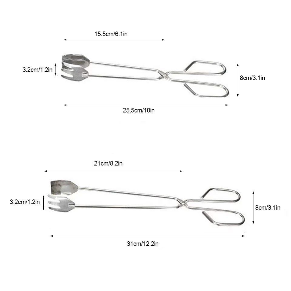 TEENRA барбекю щипцы для углей с длинной ручкой щипцы духовка из нержавеющей стали уголь салат кухонные принадлежности инструмент