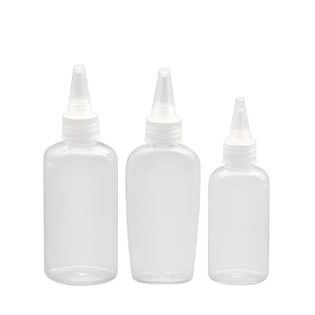 

50ML/60ML/100ml Empty clear Cosmetic Lotion Plastic Bottles With Twist Top Cap Liquid Packaging Container Shampoo Bottles Trip