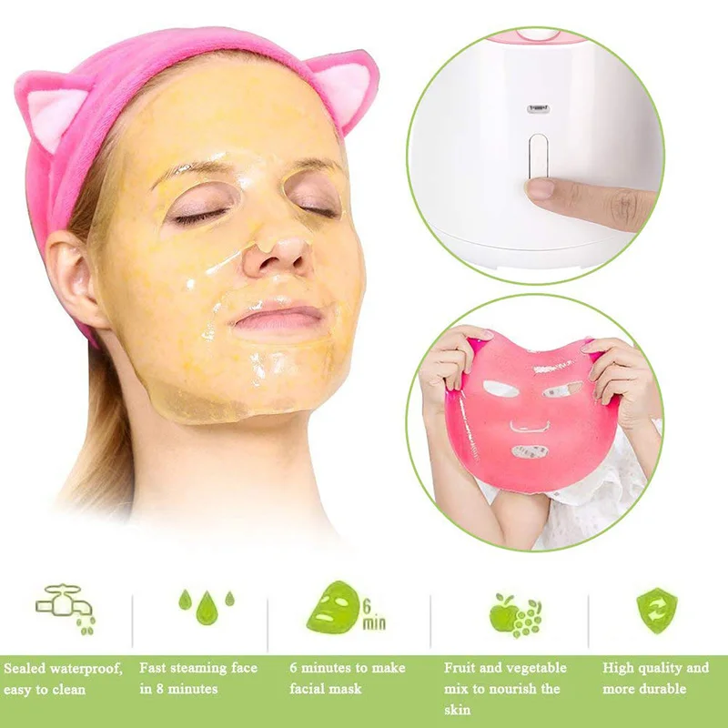 DIY Facial Mask Maker Machine Fruit and Vegetable Mask Machine Automatic Home-made Moisturizing Collagen Pure Plant Skin Beauty 3