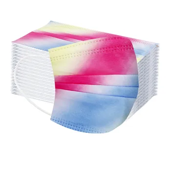 

10/100PC Camouflage Disposable Mask Non-woven 3-layer Face Mask Breathable Mask With Elastic Earband Breathable Adult Mondkapjes