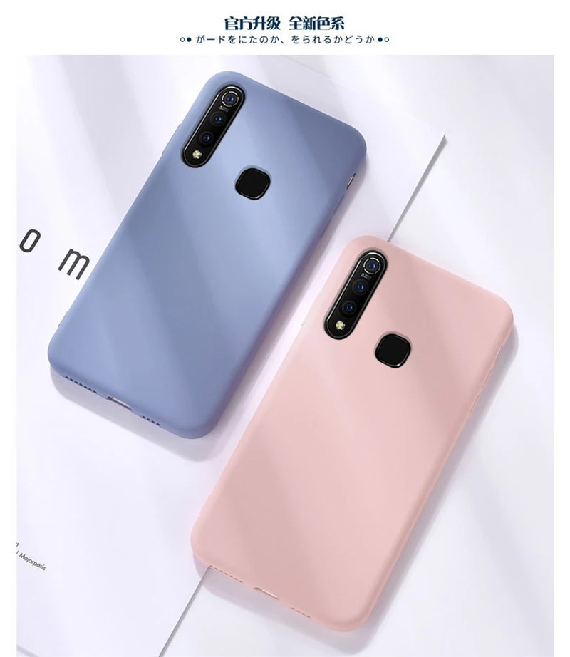 HATOLY приятный для кожи чехол Vivo Z1 Pro жидкий силиконовый s тонкий мягкий из ТПУ Z5x |